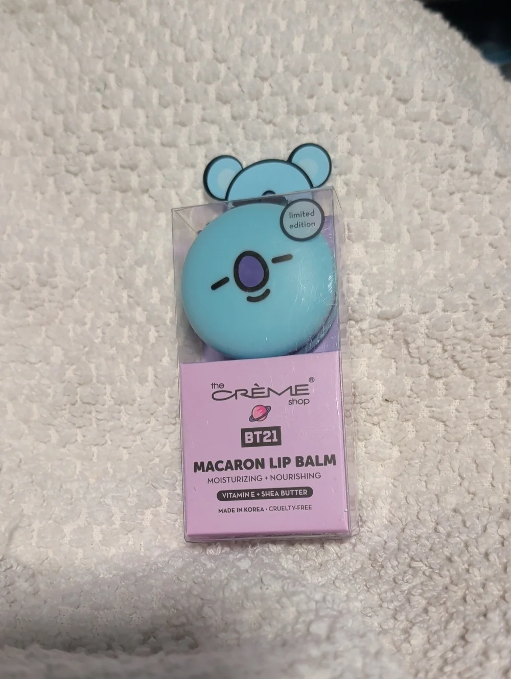 Crème Shop x BT21 Blue Macaron Lip Balm